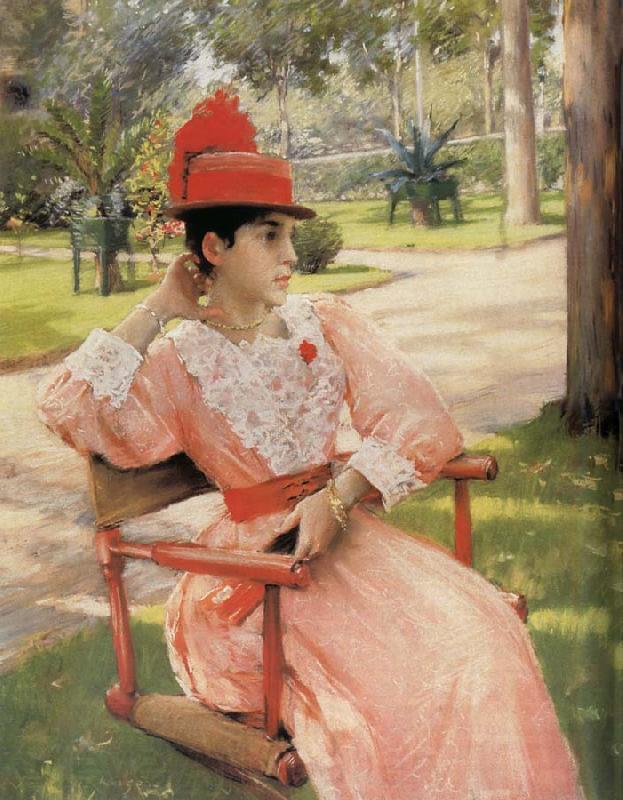 William Merritt Chase Park in the afternoon Spain oil painting art